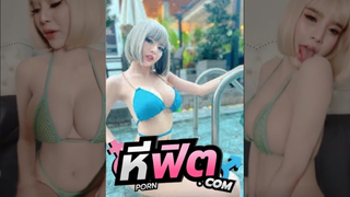 คลิปโป๊ สาวสวยนมใหย่นมโตเป็นลูกนั่งครางเสียวชื่อคนส่งของขวัญแล้วโยกๆบีบนมครางเรียกชื่อได้ยินเเล้วเงี่ยนอยากจับเย็ดหีเหลือเกิน